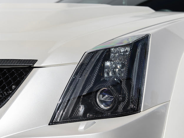 2009-2015 Cadillac CTS/CTS-V V2 SDP Carbon Fiber Headlight  Internal Housings Bezels